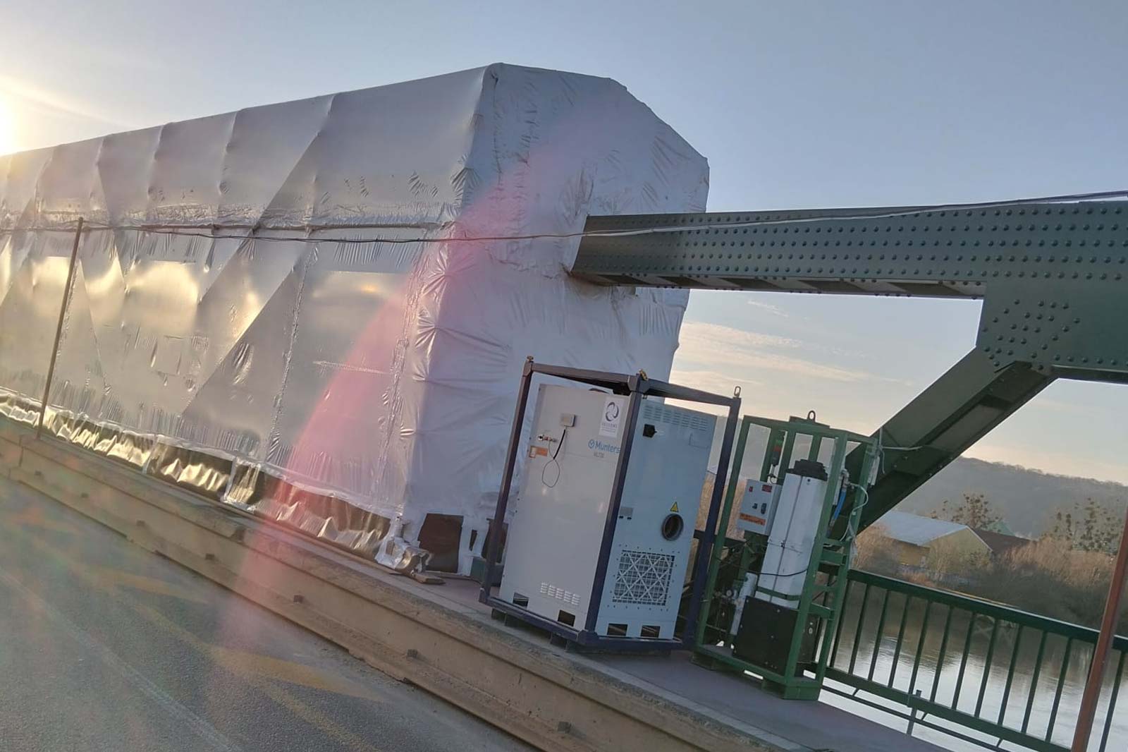 maintien air sec pont revetement